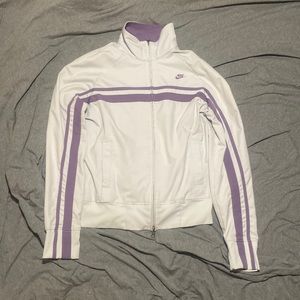 Grey and Lavender Nike track jacket